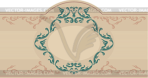 Vintage ornamental label - vector clipart