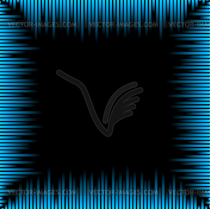 Waveform frame - vector EPS clipart