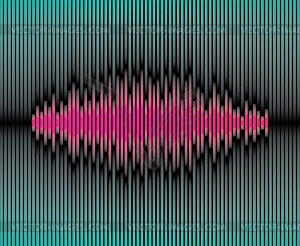 Sliced waveform background - vector clipart