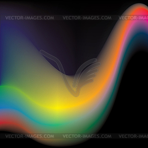 Colorful wave - color vector clipart