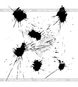 Ink blots collection - vector clip art