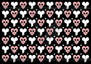 Emo gothic valentine wrapper - vector image