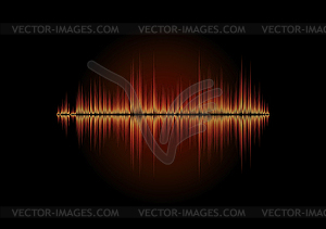 Sharp fire waveform - vector clip art