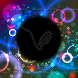 Abstract black hole - vector clip art