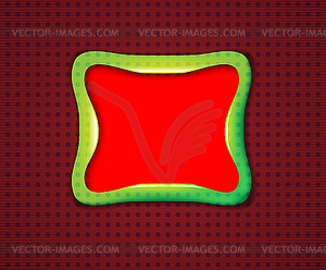Smooth rectangular frame - vector image