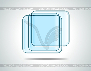 Glass squares - vector clipart / vector image