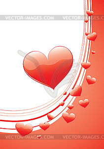 Valentine`s Day card - vector clip art