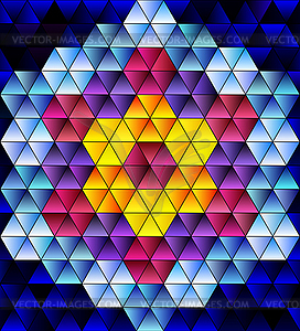 Абстрактная цветная мозаика - графика в векторном формате