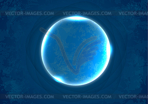 Abstract glass circle - vector clipart