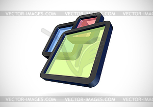 Transparent rectangular frames - vector image