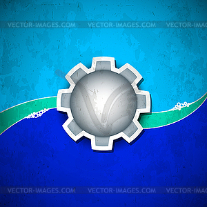 Aged bomb label - vector image