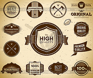 Vintage labels. Collection  - vector clipart / vector image