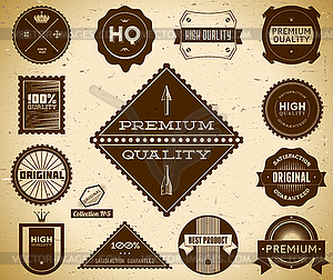 Vintage labels. Collection  - vector image