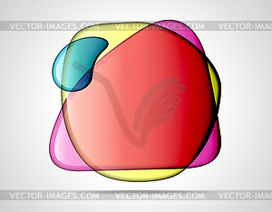 Colorful glass bubbles - vector clipart