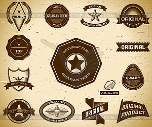 Vintage labels. Collection 11 - vector image