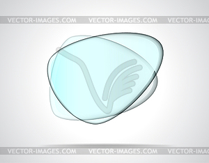 Smooth glass plates - vector clipart