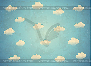 Clouds in sky - vector clip art