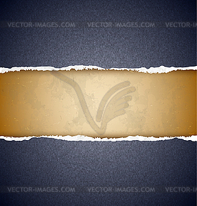 Textured torn paper - vector image