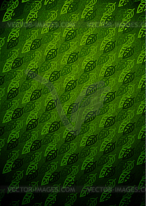Summer leaves dark pattern - vector clipart
