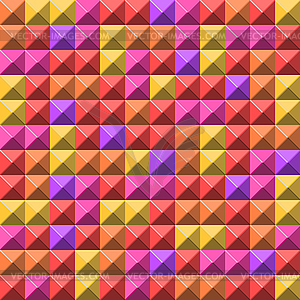 Pale pyramid tiles pattern - vector clipart