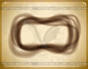 Soot frame on cardboard - vector clip art