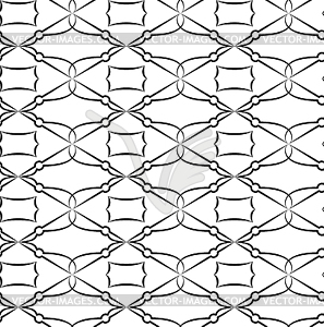 Seamless black and white pattern - vector image