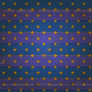 Aged seamless pattern with stars - vector image