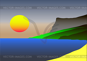 Sunset - vector clipart