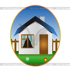 Small house - vector clipart
