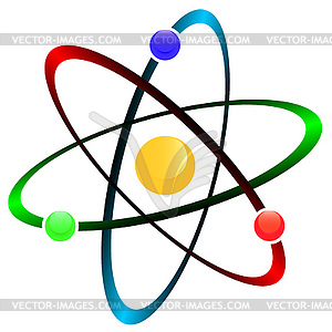 Atom symbol - vector clip art