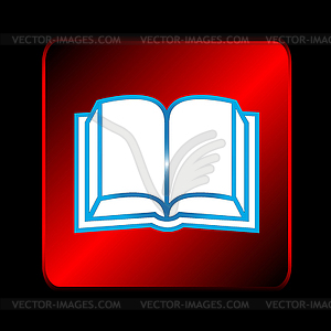 Book icon - vector clipart