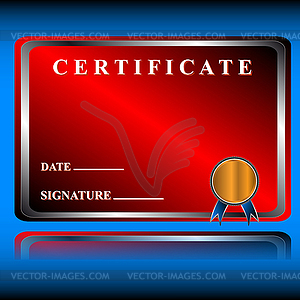 Best certificate - vector clip art