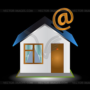 Abstract email icon - vector clipart / vector image