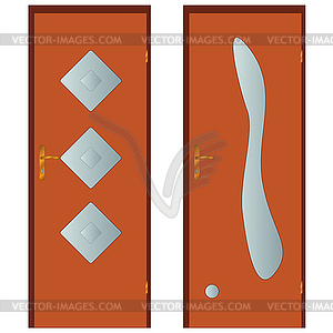 Two doors - vector clipart