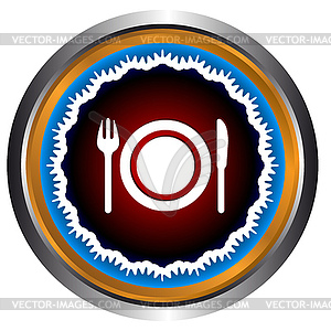 Menu icon - color vector clipart