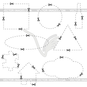 Forms for cutting - vector clip art