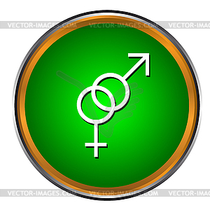 Woman and man icon - vector clipart