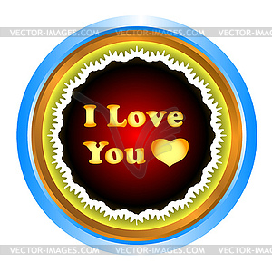 I love you - vector clipart