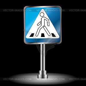 Сrosswalk sign - vector image