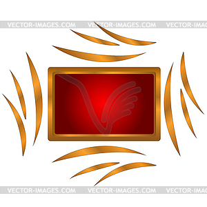 Gold framework - vector image