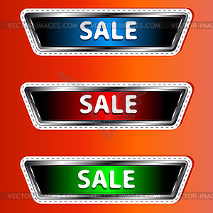 Three sale icons - vector image