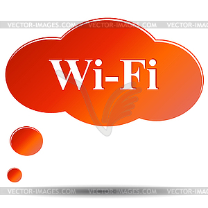 Wi fi web icon - vector clipart