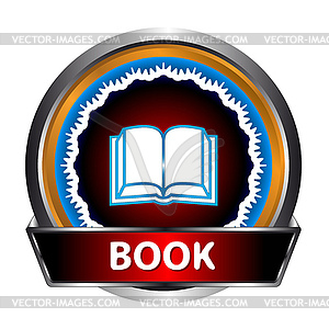 Book icon - vector clip art