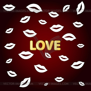 Love background - vector image
