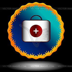 Medicine icon - color vector clipart