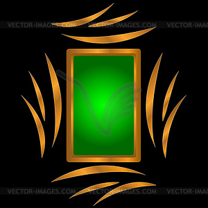 Gold framework - vector image