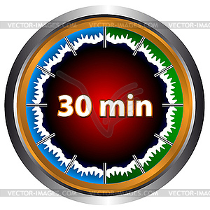 30 minutes - vector clip art