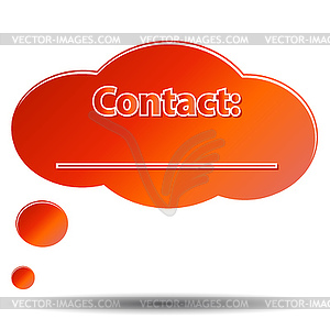 Contact form - vector image