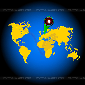 World Map - vector clipart