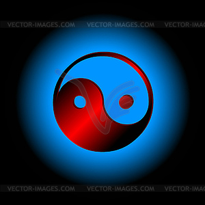 Yin-yang symbol - vector clipart